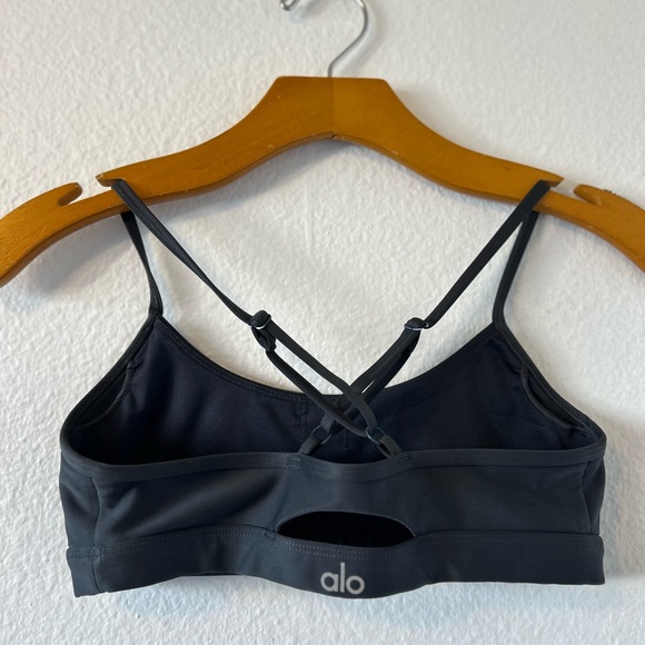 ALO Yoga Gray Strappy Back Top - Picture 5 of 7